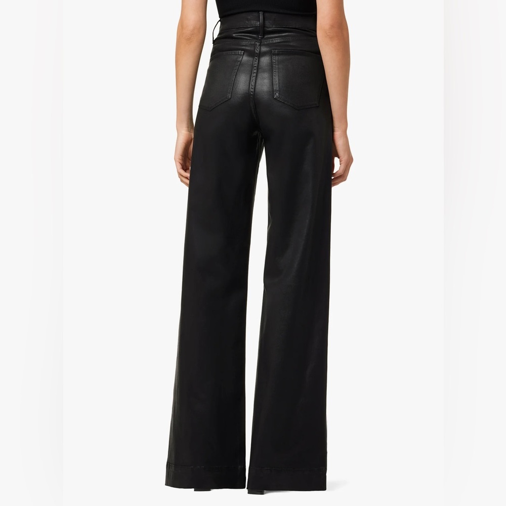 Joes THE MIA HIGH RISE WIDE LEG // COATED // BLACK - Picture 6 of 6